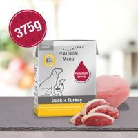 Menu Duck + Turkey / Kacsa + Pulyka felnőtt nedvestáp / - 375 gr