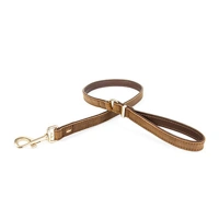 EzyDog Oxford Leather - Classic barna bőrpóráz