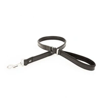 EzyDog Oxford Leather - Classic fekete bőrpóráz