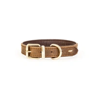 EzyDog Oxford Leather - Classic barna nyakörv L