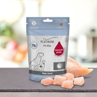 PLATINUM Fit-Bits Relax 150 g  / Funkcionális jutalomfalat csirkehúsból 6 db - főkép