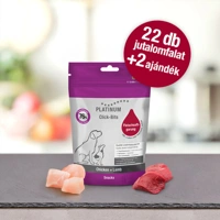 PLATINUM Jutalomfalat Click-Bits Chicken+Lamb 22+2 x 150 g / Csirke+Bárány - főkép