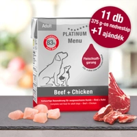 Menu Beef + Chicken / Marha + Csirke felnőtt nedvestáp 12 x 375 gr