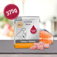 Menu Turkey + Salmon /Pulyka + Lazac felnőtt nedvestáp/ - 375 gr