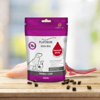 PLATINUM Jutalomfalat Click-Bits Chicken+Lamb 12 x 150 g / Csirke+Bárány 12 zacskó - főkép
