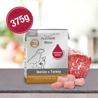 Menu Iberico + Turkey / Ibériai sertés + Pulyka felnőtt nedvestáp 375 gr